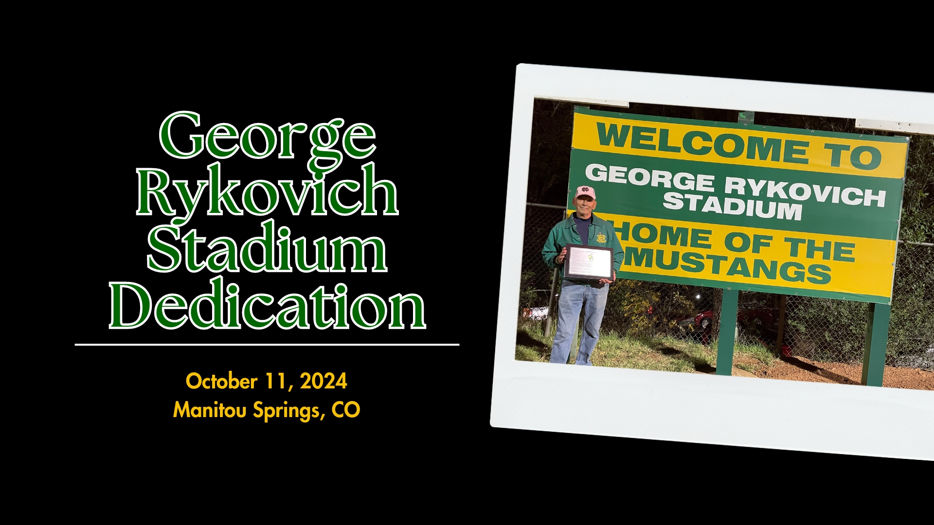 George Rykovich Dedication