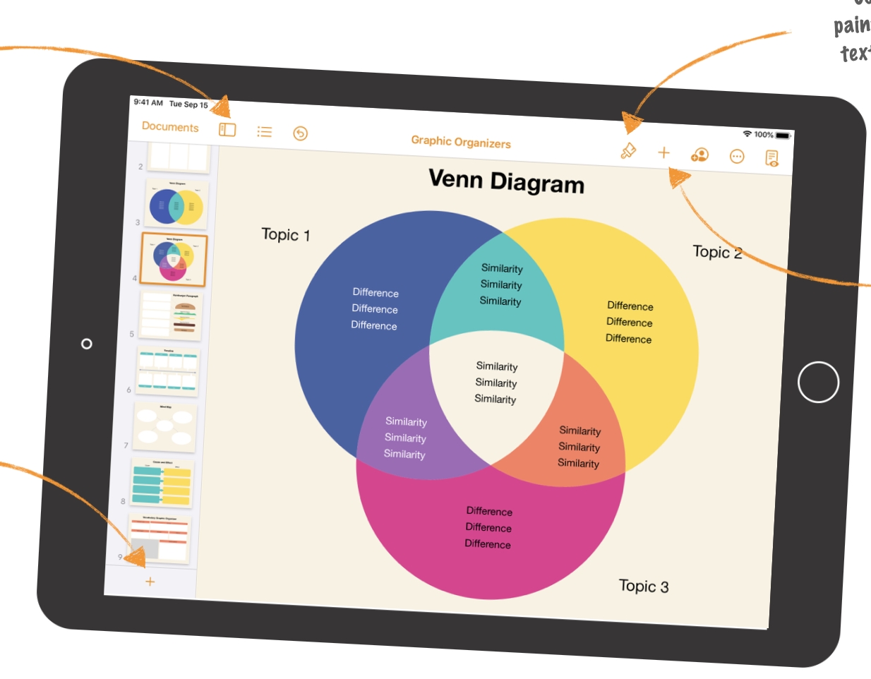 Graphic Organizer Pages Thumbnail