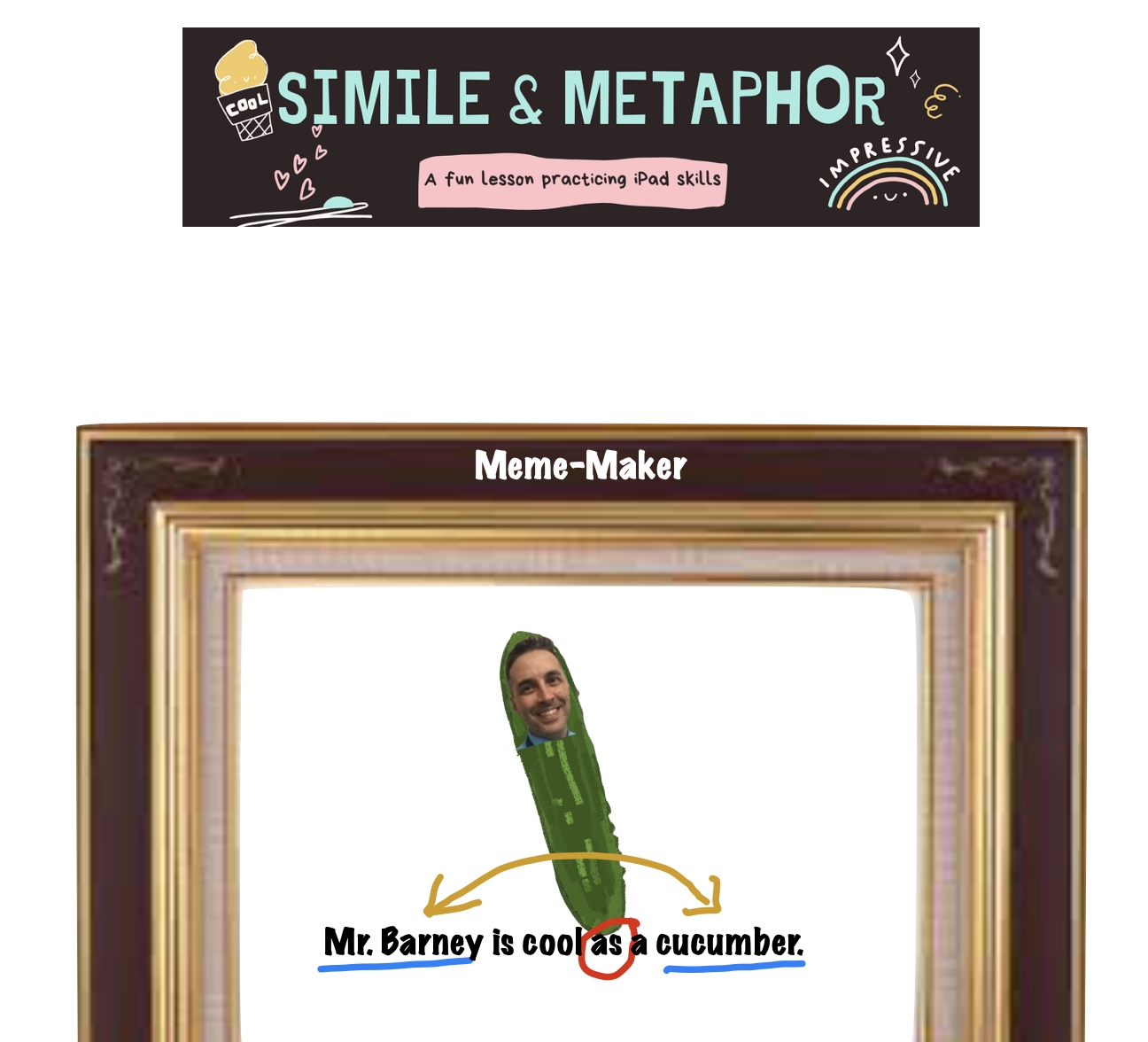 Simile Metaphor Lesson copy Thumbnail