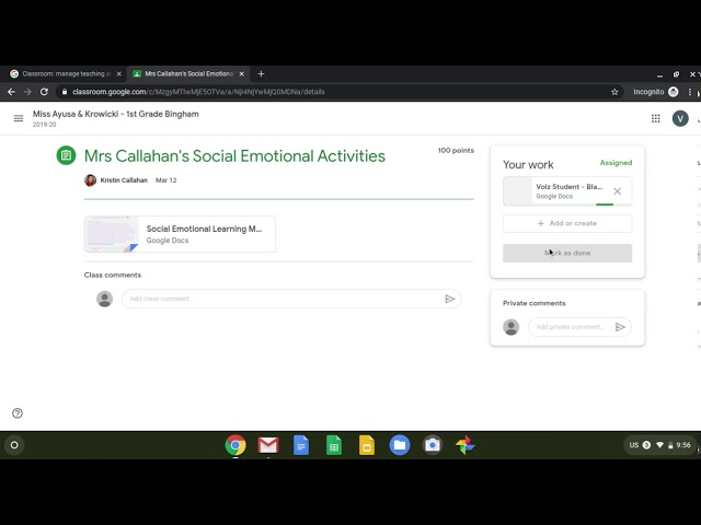 Turning In A Picture Of Your Work Into Google Classroom Thumbnail