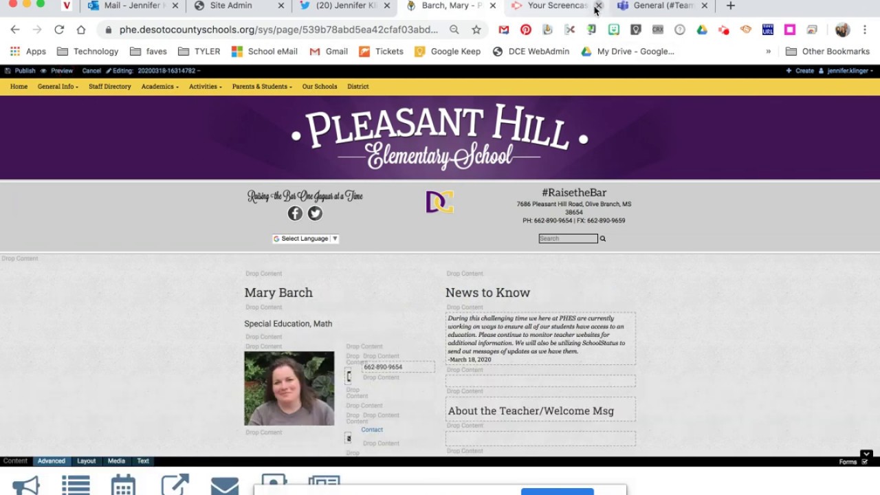 How to change your profile picture on your DCS teacher webpage Thumbnail