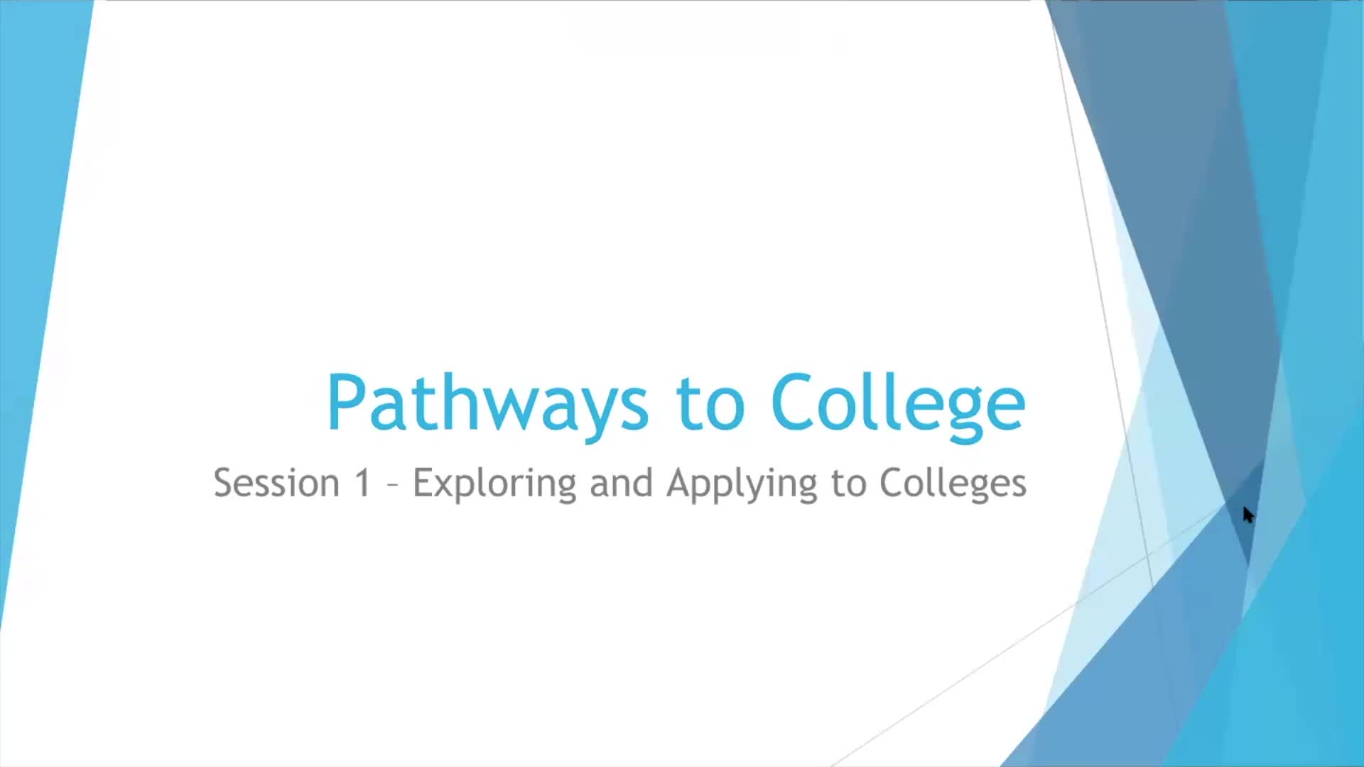 Karen - Pathways to College Video 1: Exploring and Applying to Colleges Thumbnail