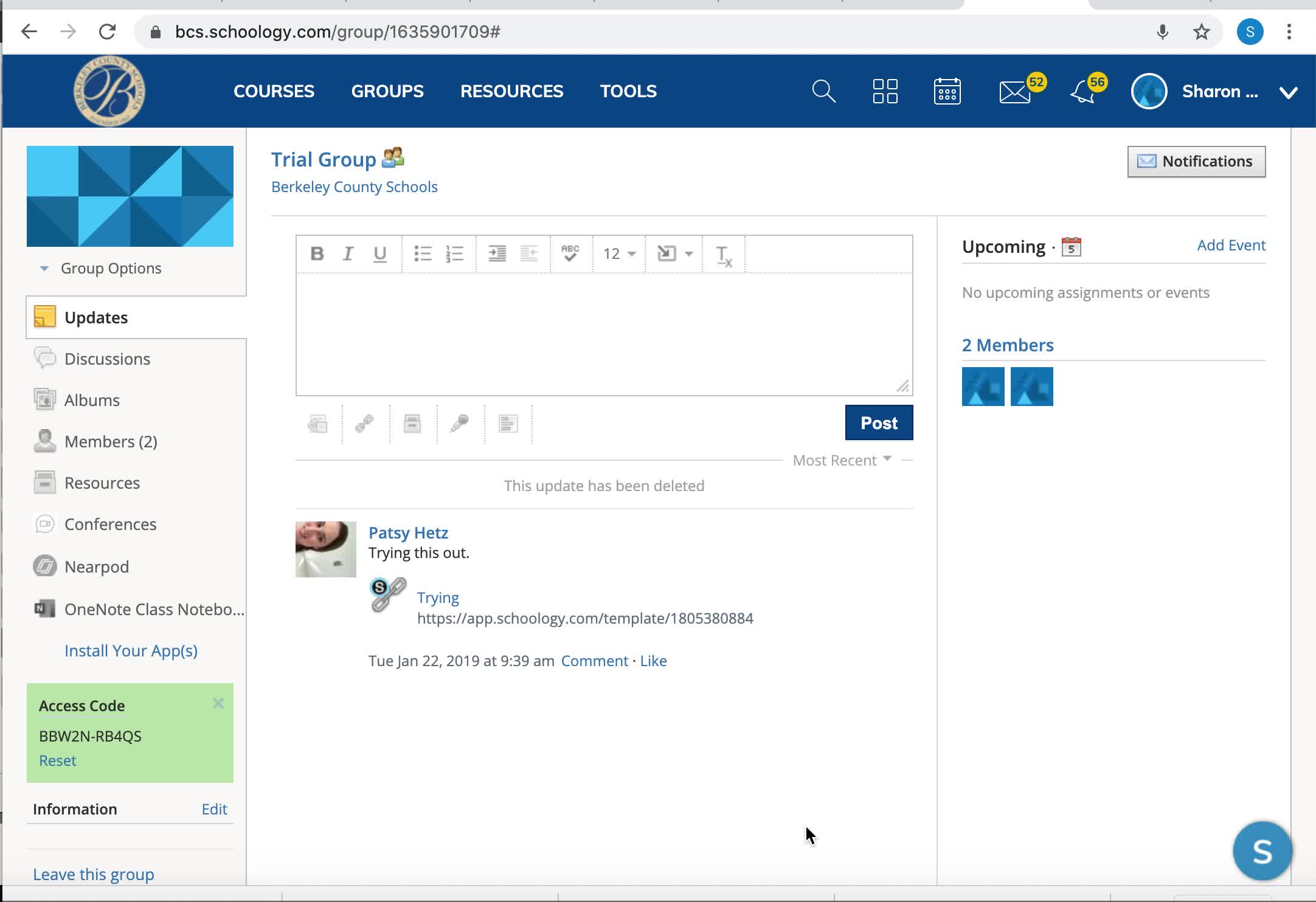 Schoology Group Updates Thumbnail