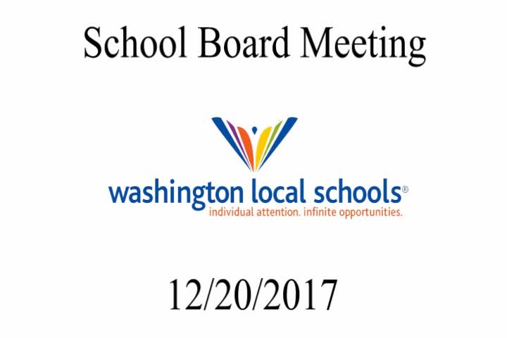 2017-12-20 School Board Meeting Video Thumbnail