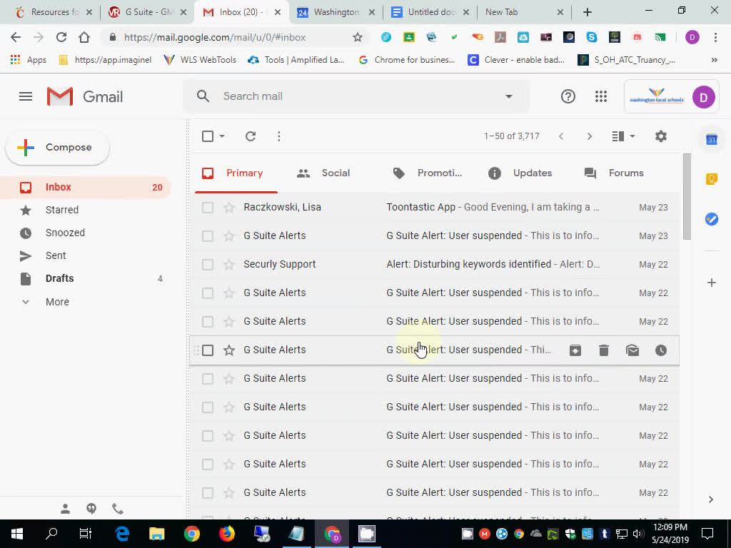 GMail 124 - Out Of Office Thumbnail