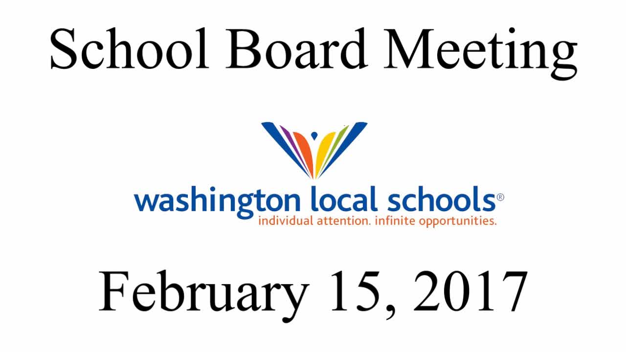2017-02-15 School Board Meeting Video Thumbnail