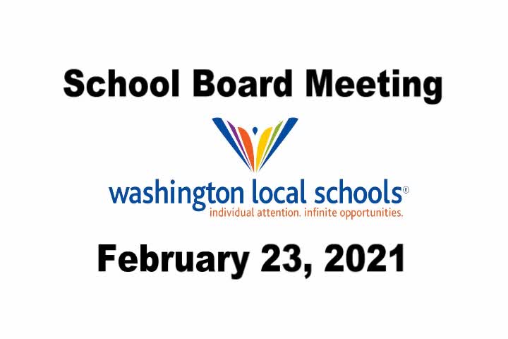 2021-02-23 School Board Meeting Video Thumbnail
