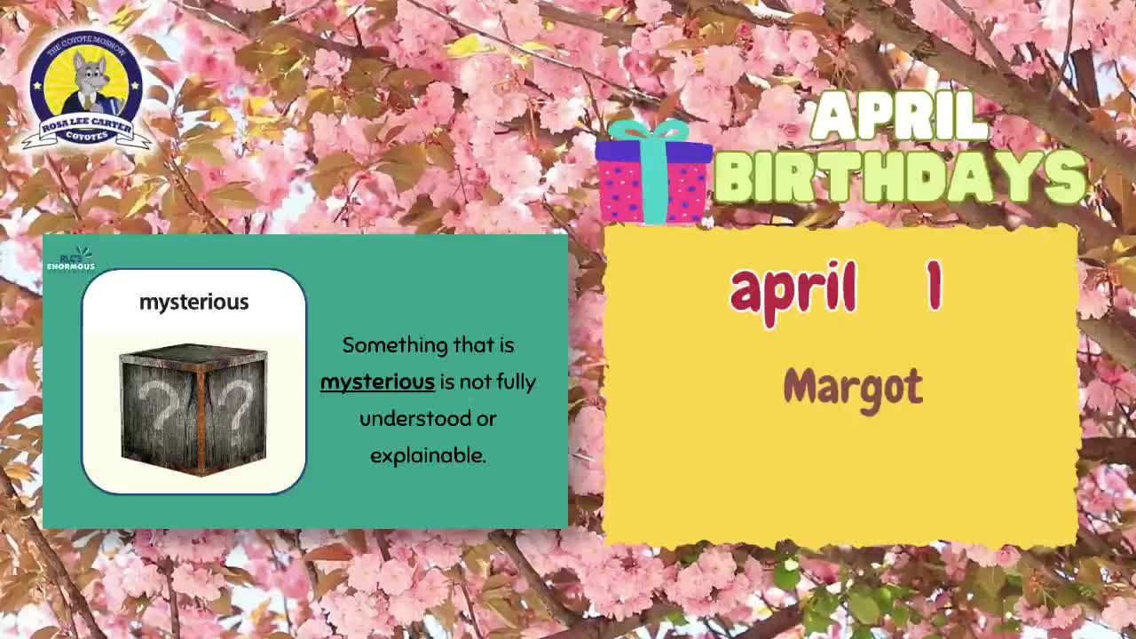 Rosa Lee Carter Elementary School | Live Stream - April 16, 2026, 8:13 am Thumbnail