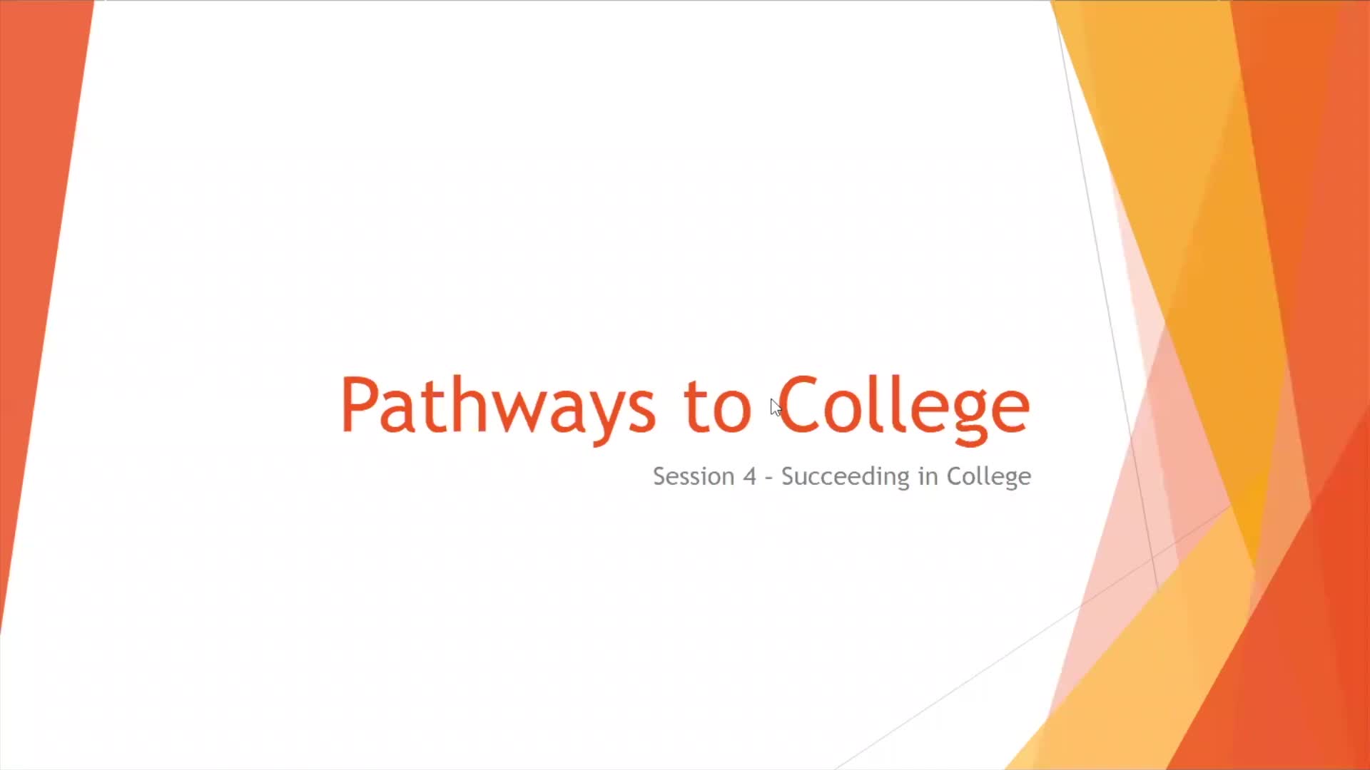 Arabic - Pathways to College Video 4: Succeeding in College Thumbnail