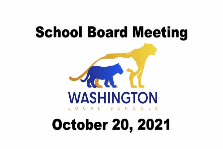 2021-10-20 School Board Meeting Video Thumbnail