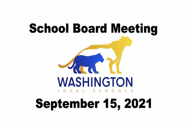 2021-09-15 School Board Meeting Video Thumbnail