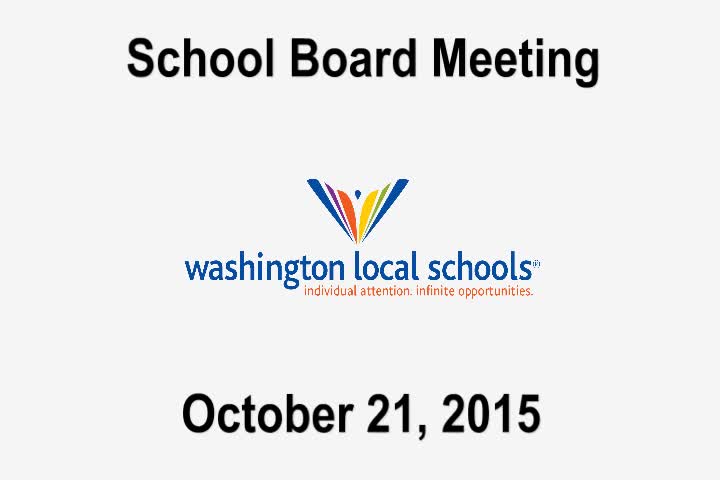 2015-10-21 School Board Meeting Video Thumbnail