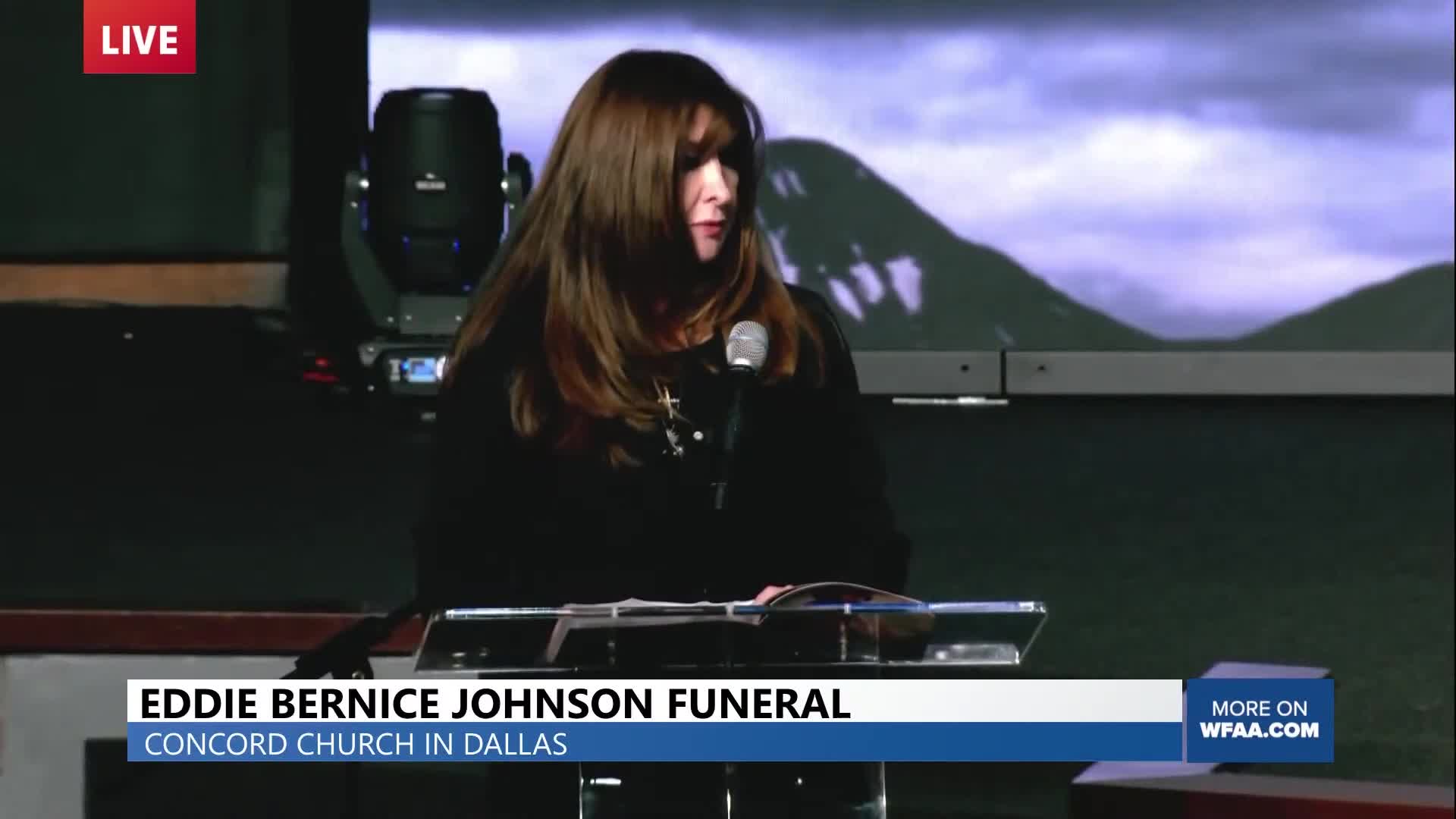 Superintendent Stephanie S. Elizalde Ed.D. message at Eddie Bernice Johnson funeral Thumbnail