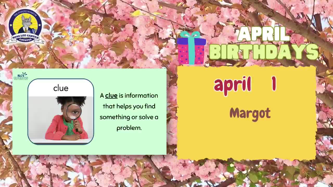 Rosa Lee Carter Elementary School | Live Stream - April 9, 2026, 8:15 am Thumbnail