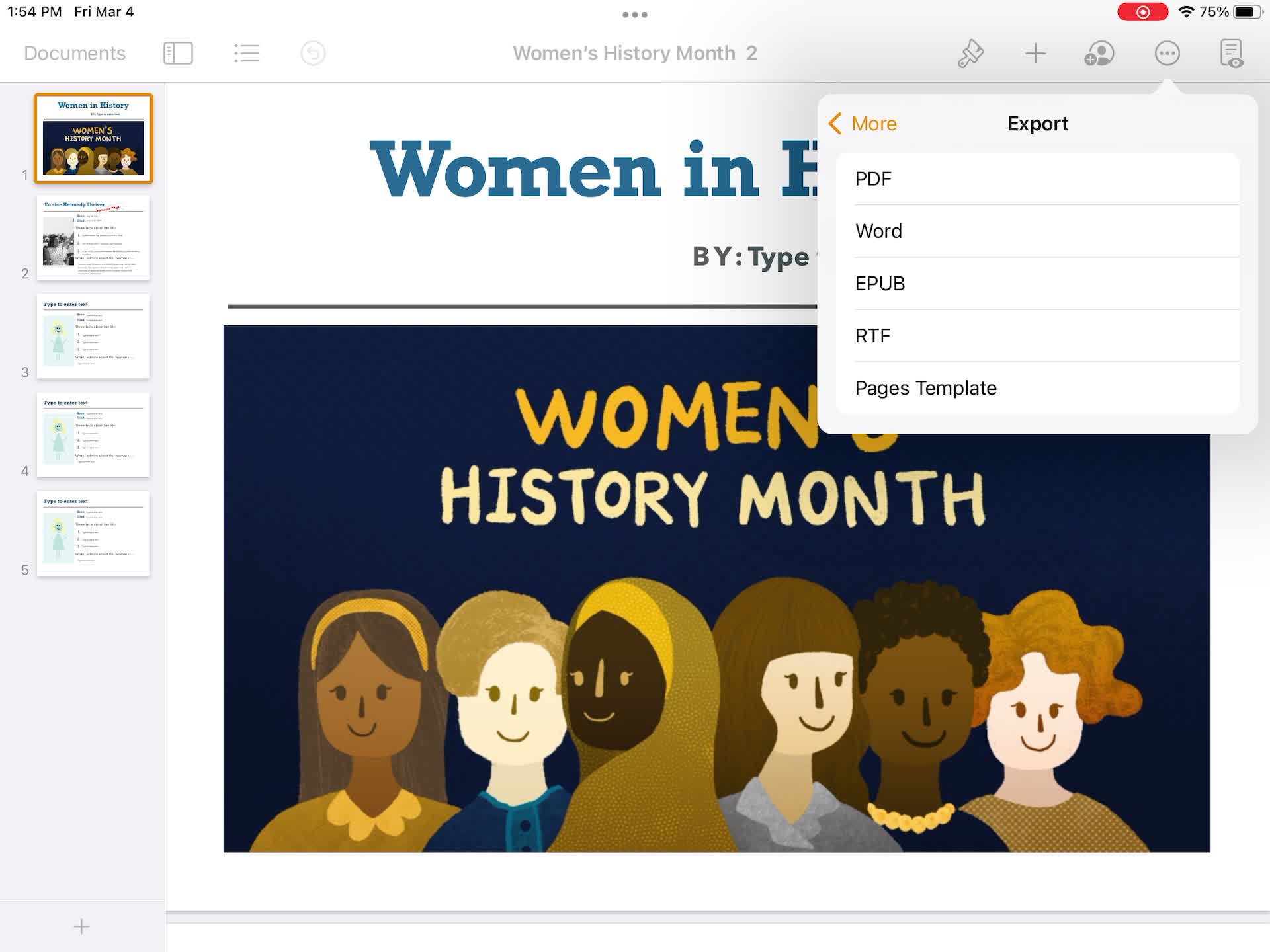 How to Export to SeeSaw as a PDF Thumbnail