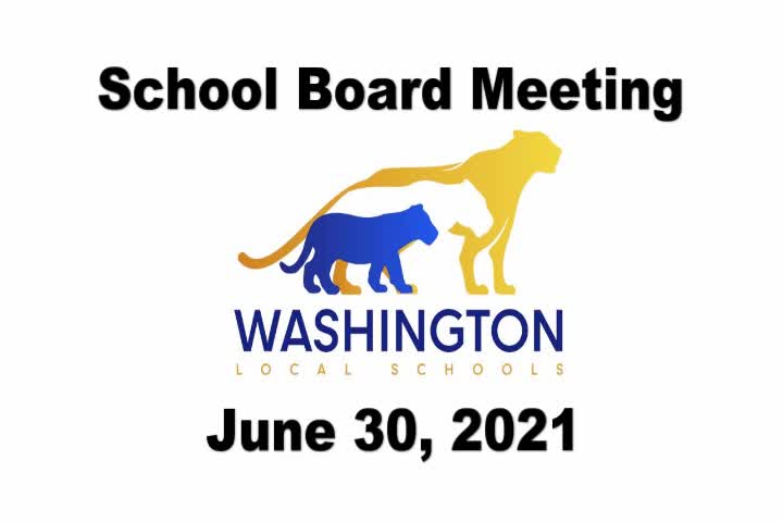 2021-06-30 School Board Meeting Video Thumbnail