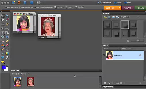 Link to video tutorial on using the clone stamp and crop tools