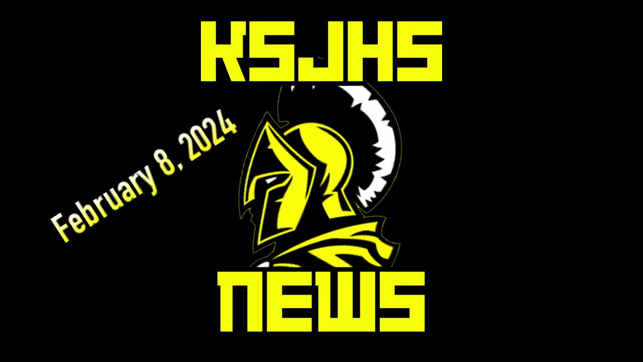 February 08, 2024, KSJHS Student News | Live Stream - 2:46 pm Thumbnail
