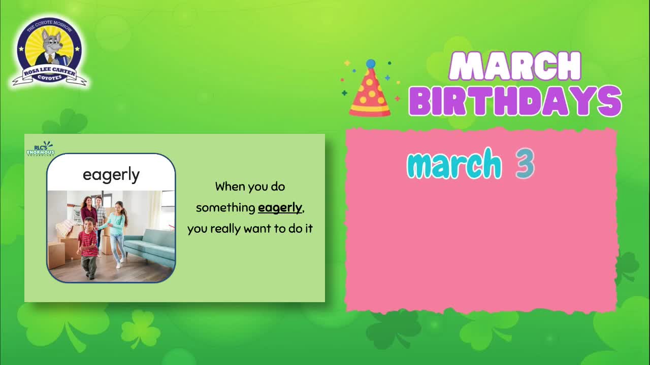 Rosa Lee Carter Elementary School | Live Stream - March 5, 2026, 8:10 am Thumbnail