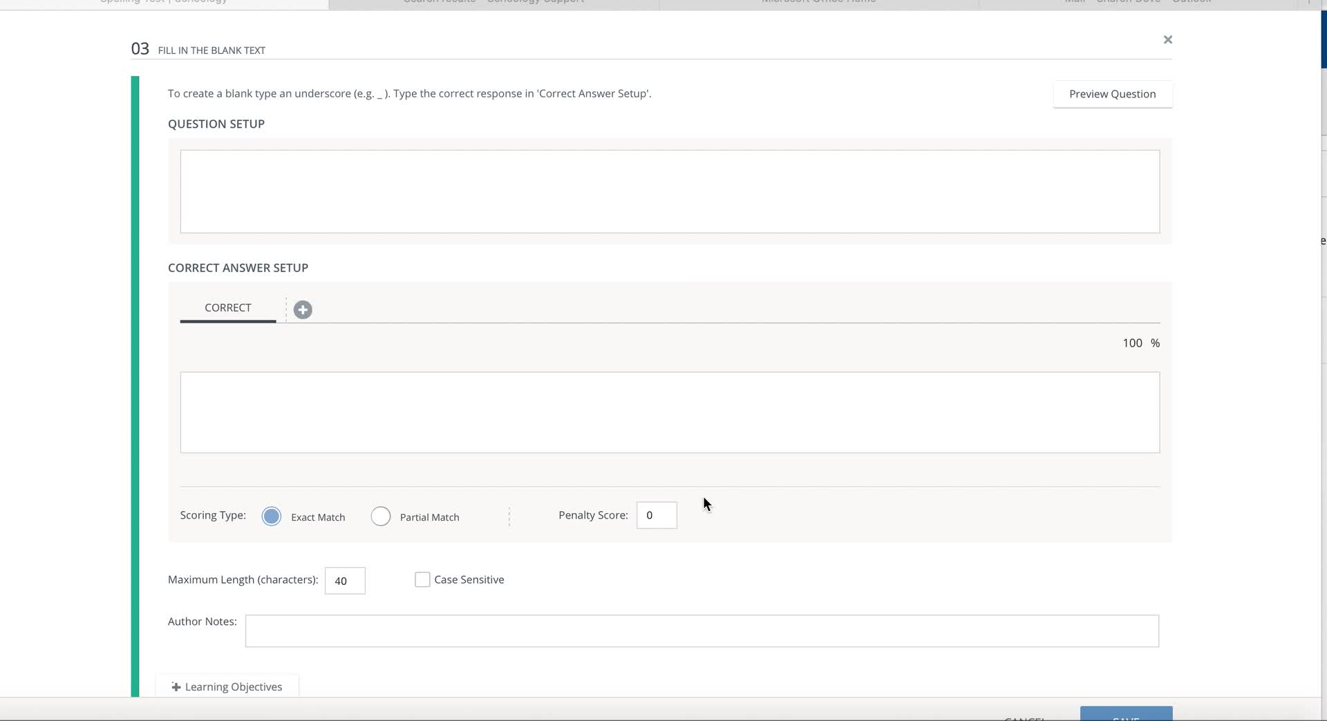 Audio to Assessment question Thumbnail
