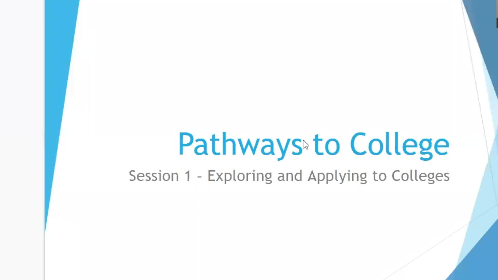Arabic - Pathways to College Video 1: Exploring and Applying to Colleges Thumbnail
