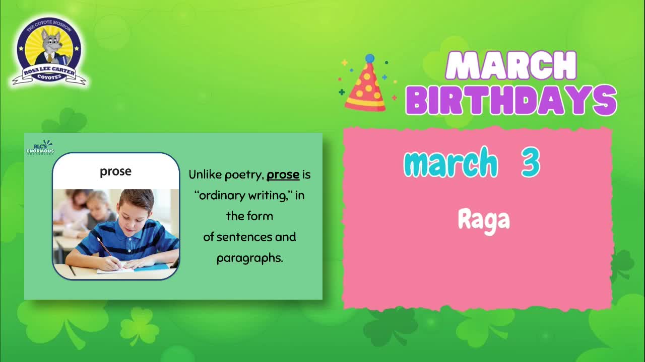 Rosa Lee Carter Elementary School | Live Stream - March 12, 2026, 8:09 am Thumbnail