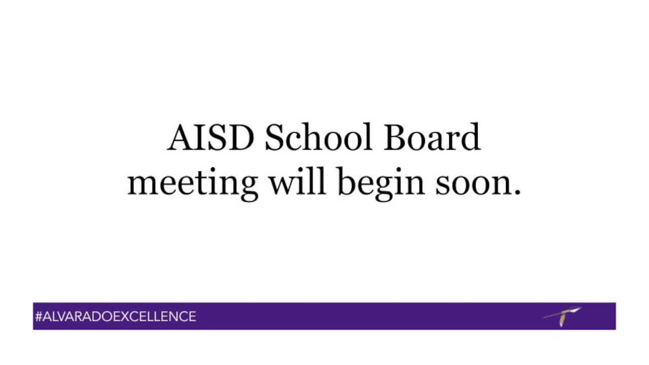 Alvarado ISD Special Called Board Meeting - May 5, 2025 Thumbnail