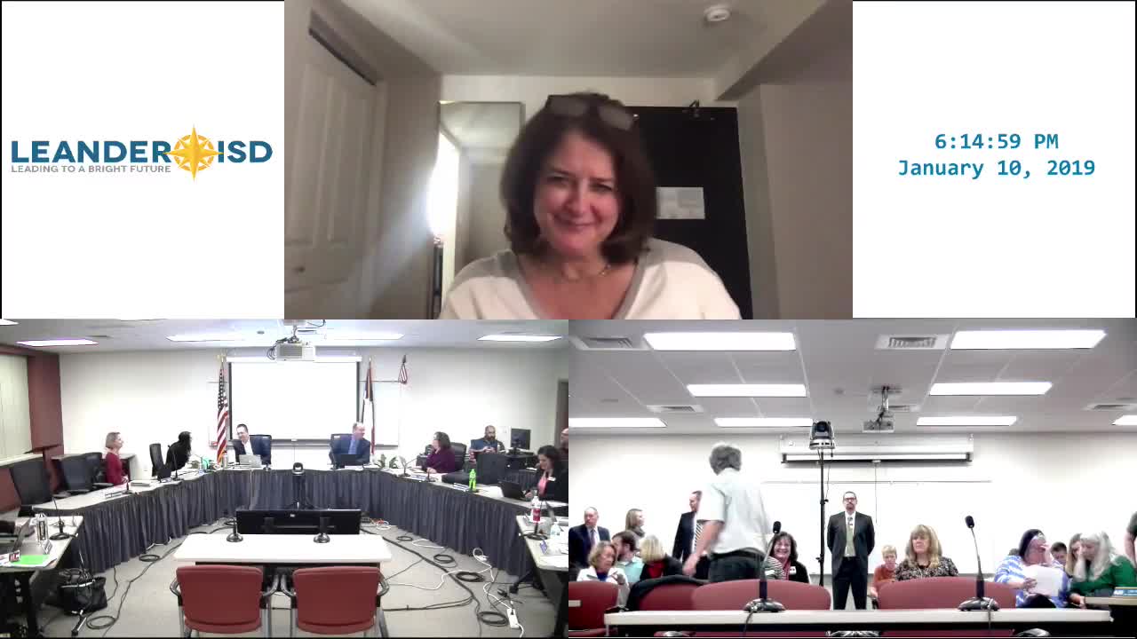 Leander ISD Board Meeting 2019-01-10 Thumbnail