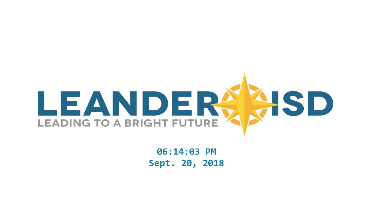 Leander ISD Board Meeting 2018-09-20 Thumbnail